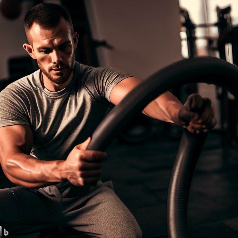 Trening z gumami dla mężczyzn